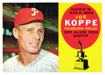 1960 Topps #319 Joe Koppe Front
