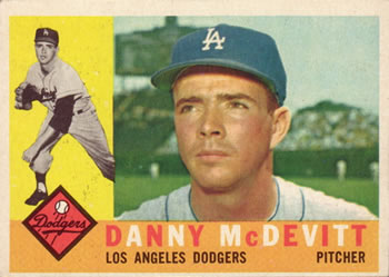 1960 Topps #333 Danny McDevitt Front