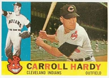 1960 Topps #341 Carroll Hardy Front