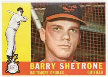 1960 Topps #348 Barry Shetrone Front
