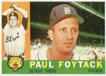 1960 Topps #364 Paul Foytack Front