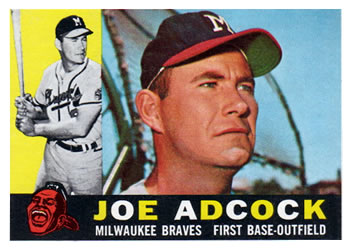 1960 Topps #3 Joe Adcock Front