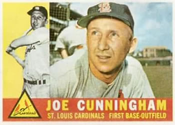 1960 Topps #40 Joe Cunningham Front