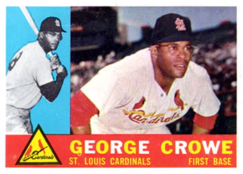 1960 Topps #419 George Crowe Front