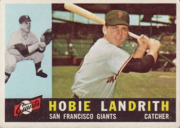1960 Topps #42 Hobie Landrith Front
