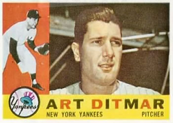1960 Topps #430 Art Ditmar Front