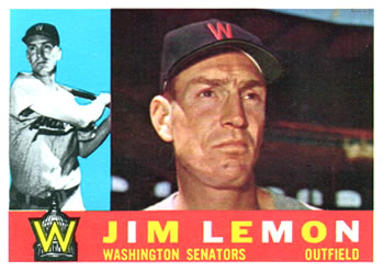 1960 Topps #440 Jim Lemon Front