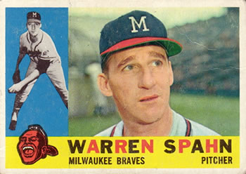 1960 Topps #445 Warren Spahn Front