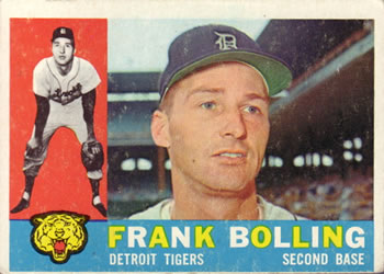 1960 Topps #482 Frank Bolling Front