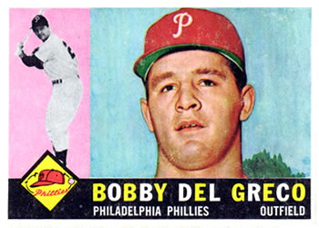1960 Topps #486 Bobby Del Greco Front