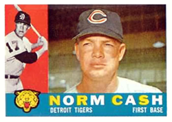 1960 Topps #488 Norm Cash Front