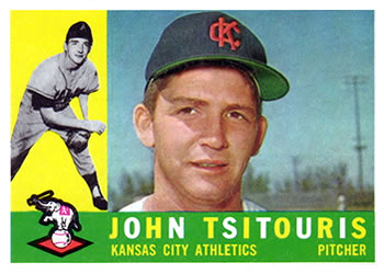 1960 Topps #497 John Tsitouris Front