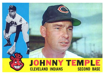 1960 Topps #500 Johnny Temple Front