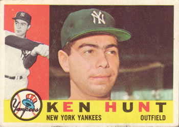 1960 Topps #522 Ken Hunt Front