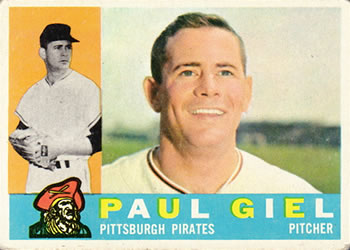 1960 Topps #526 Paul Giel Front