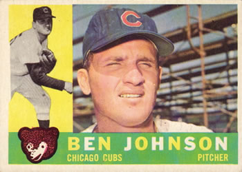 1960 Topps #528 Ben Johnson Front