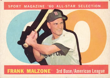 1960 Topps #557 Frank Malzone Front