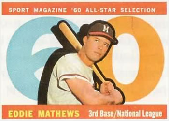 1960 Topps #558 Eddie Mathews Front