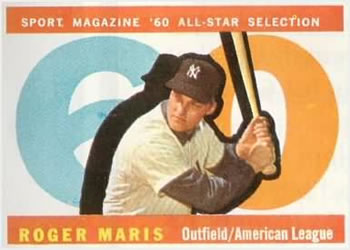 1960 Topps #565 Roger Maris Front