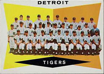 1960 Topps #72 Detroit Tigers Front