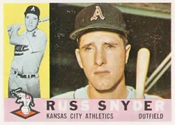 1960 Topps #81 Russ Snyder Front