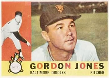 1960 Topps #98 Gordon Jones Front