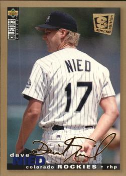 1995 Collector's Choice SE - Gold Signature #208 David Nied Front
