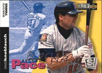 1995 Collector's Choice SE - Silver Signature #28 Chuck Knoblauch Front