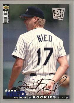 1995 Collector's Choice SE - Silver Signature #208 David Nied Front
