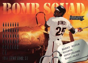 1995 Donruss - Bomb Squad #3 Barry Bonds / Albert Belle Front