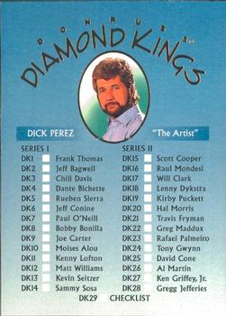 1995 Donruss - Diamond Kings #DK-29 Checklist Front