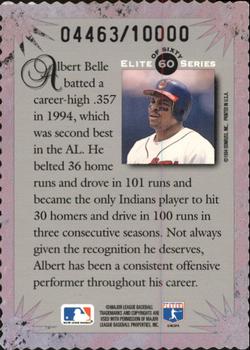 1995 Donruss - Elite Series #60 Albert Belle Back