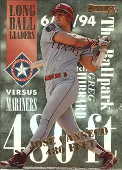 1995 Donruss - Long Ball Leaders #6 Jose Canseco Front