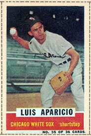 1961 Bazooka #35 Luis Aparicio Front