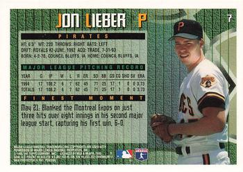 1995 Finest #7 Jon Lieber Back