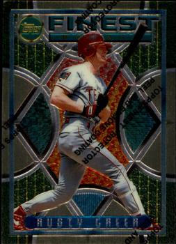 1995 Finest #15 Rusty Greer Front