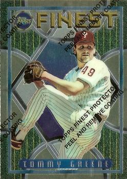1995 Finest #41 Tommy Greene Front