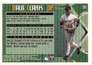 1995 Finest #52 Dave Clark Back
