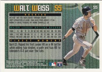 1995 Finest #55 Walt Weiss Back