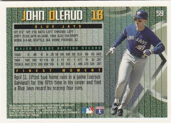 1995 Finest #59 John Olerud Back