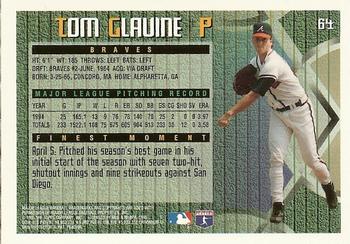 1995 Finest #64 Tom Glavine Back