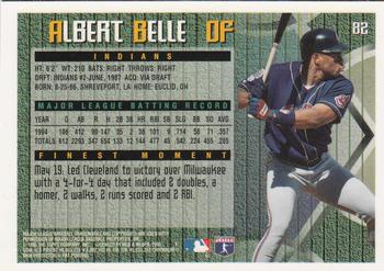 1995 Finest #82 Albert Belle Back