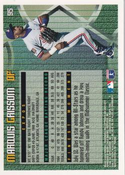 1995 Finest #95 Marquis Grissom Back