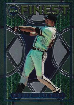 1995 Finest #98 David Justice Front