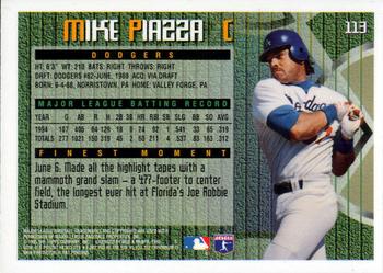 1995 Finest #113 Mike Piazza Back