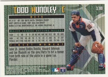 1995 Finest #138 Todd Hundley Back