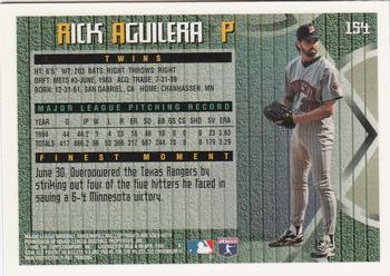 1995 Finest #154 Rick Aguilera Back