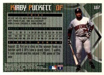 1995 Finest #167 Kirby Puckett Back