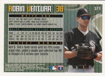1995 Finest #173 Robin Ventura Back