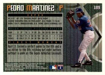 1995 Finest #189 Pedro Martinez Back